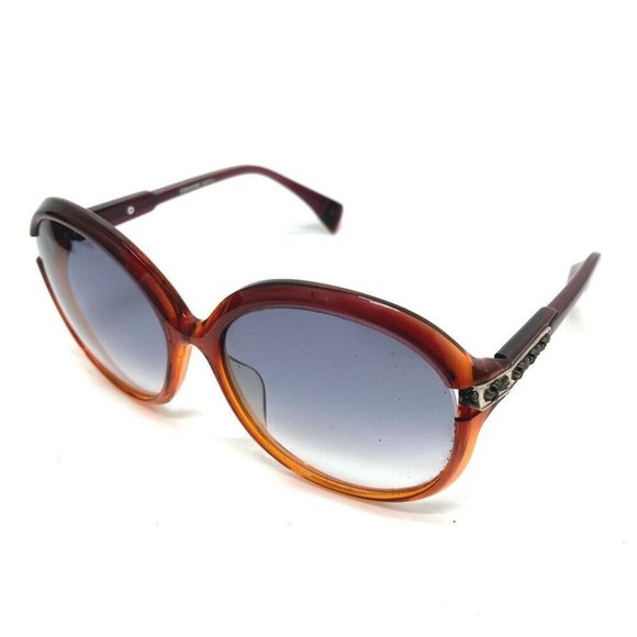 Chrome Hearts Accessories - Authentic CHROME HEARTS CH cross Gradation Big lens sunglasses Plastic frame Red